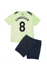 Manchester City Ilkay Gundogan #8 Babyklær Tredje Fotballdrakt til barn 2022-23 Korte ermer (+ Korte bukser)